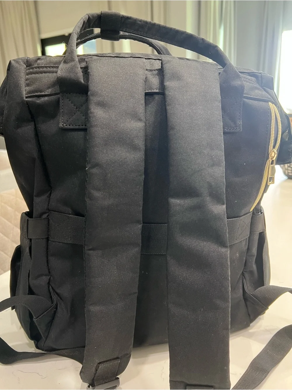 Lovevook Backpack Tote with Gold Accents